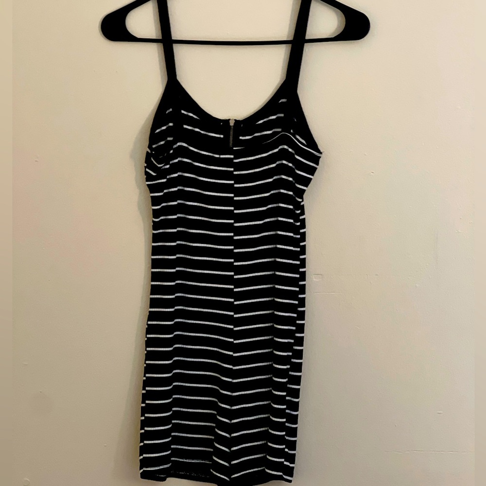 One suit Black and White Strips